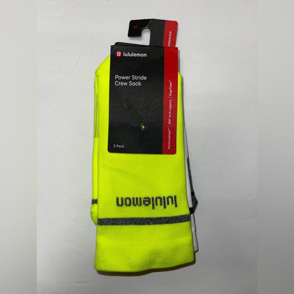 Lululemon Power Stride Crew Sock 2 Pack FOR MEN